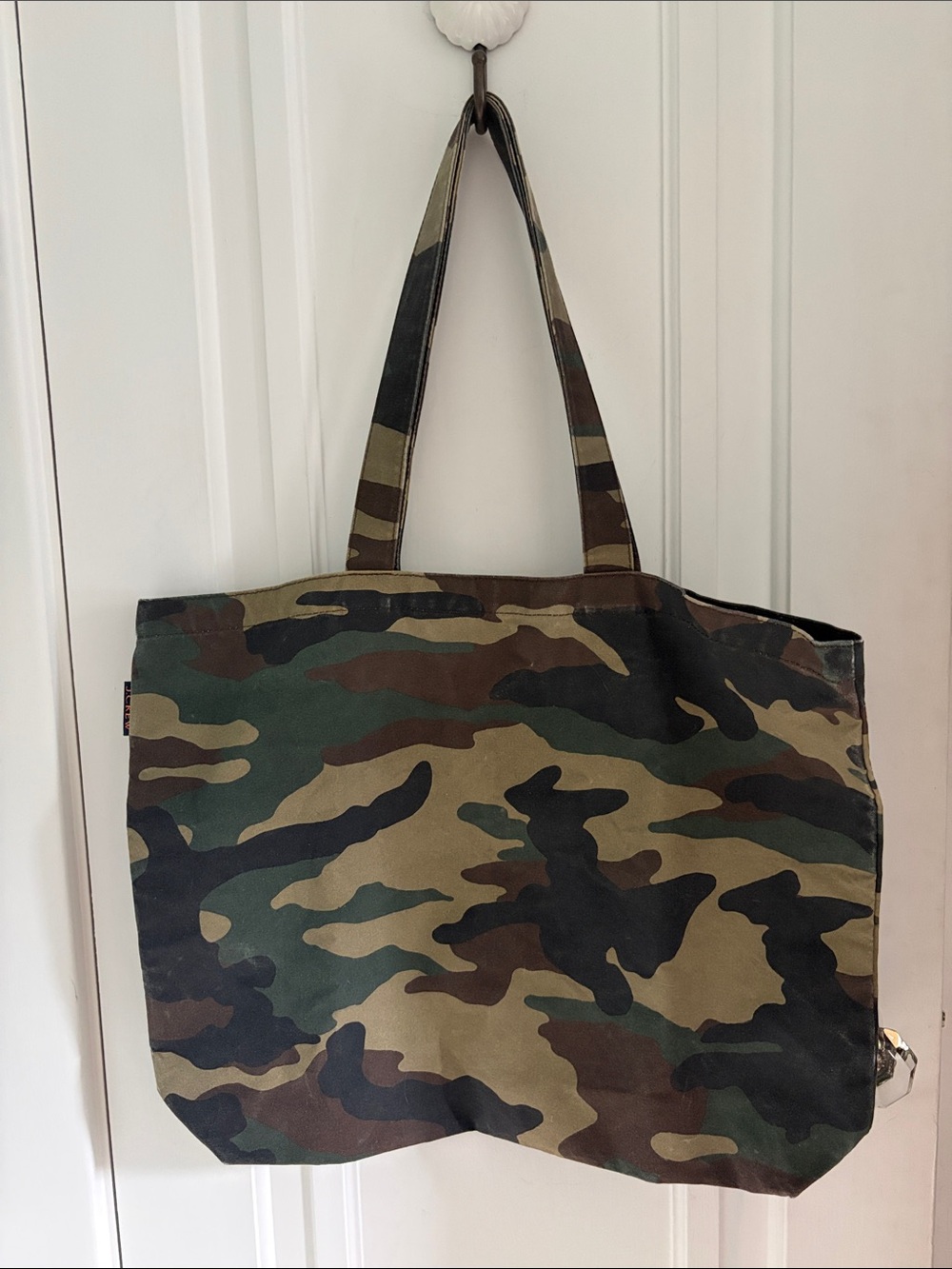 J. Crew • Cotton Camo Tote